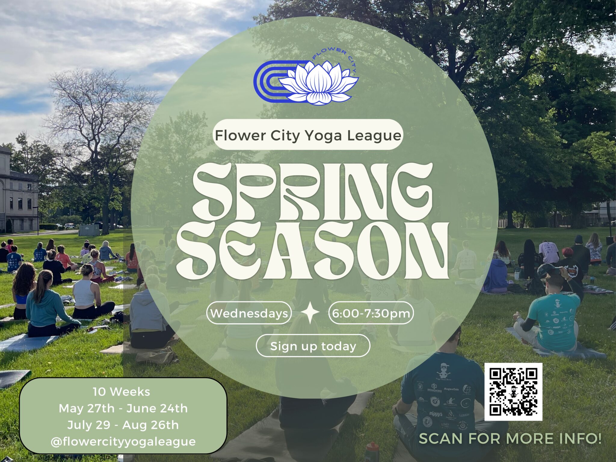 Spring and summer yoga league