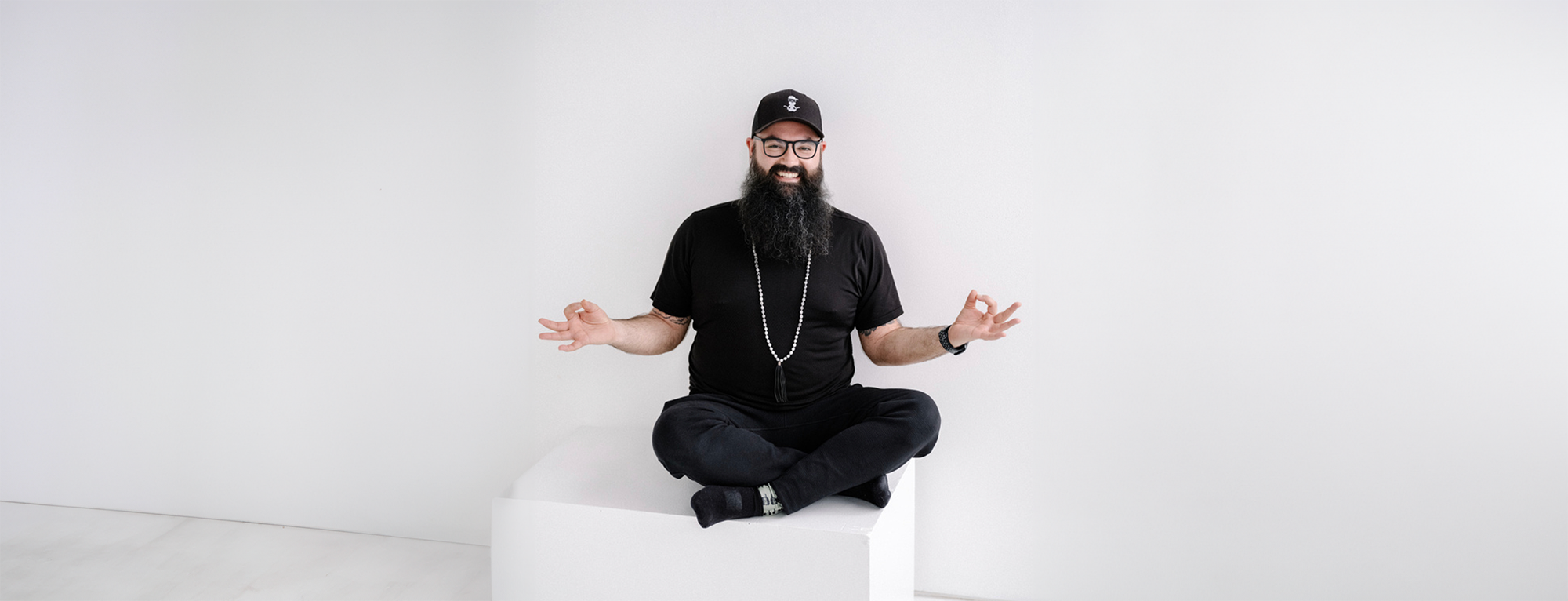 Portrait of Brett in the yoga studio
